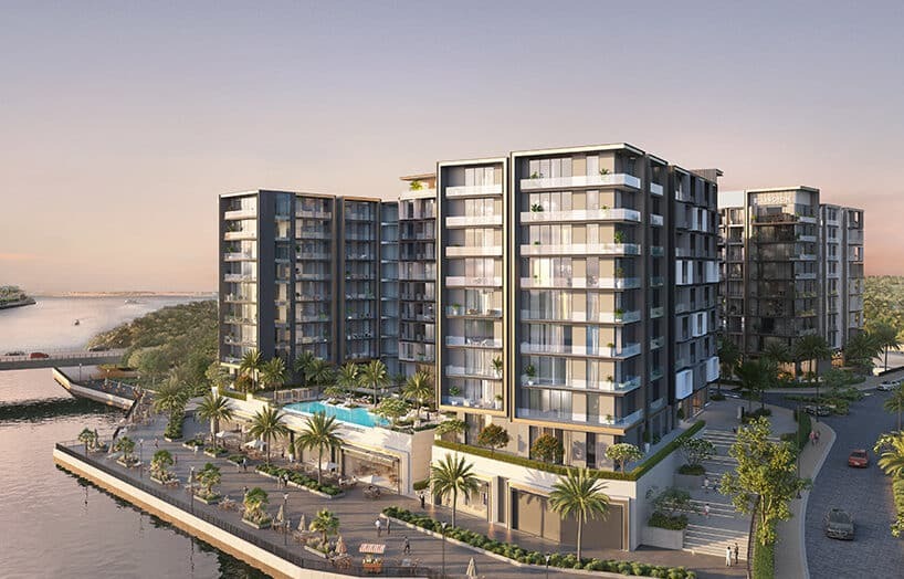Exterior view of Art Bay by Ellington, a waterfront investment opportunity in Dubai